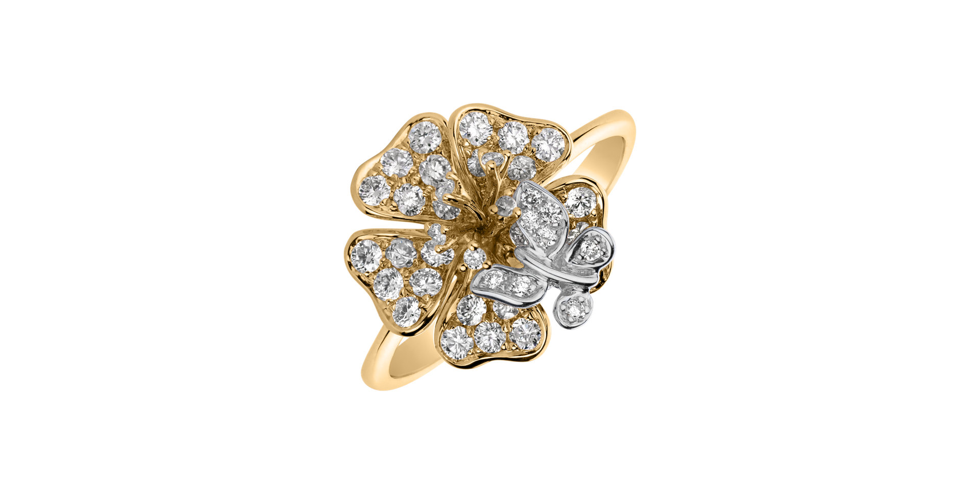 Diamond ring Brilliant Flower