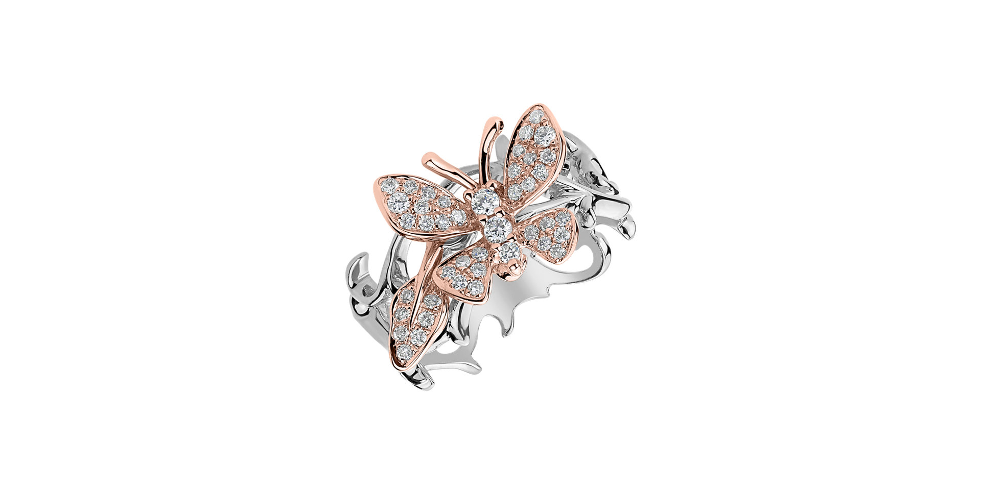 Diamond ring Lush Butterfly