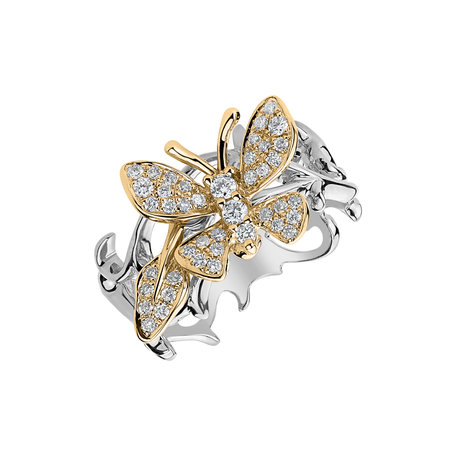 Diamond ring Lush Butterfly