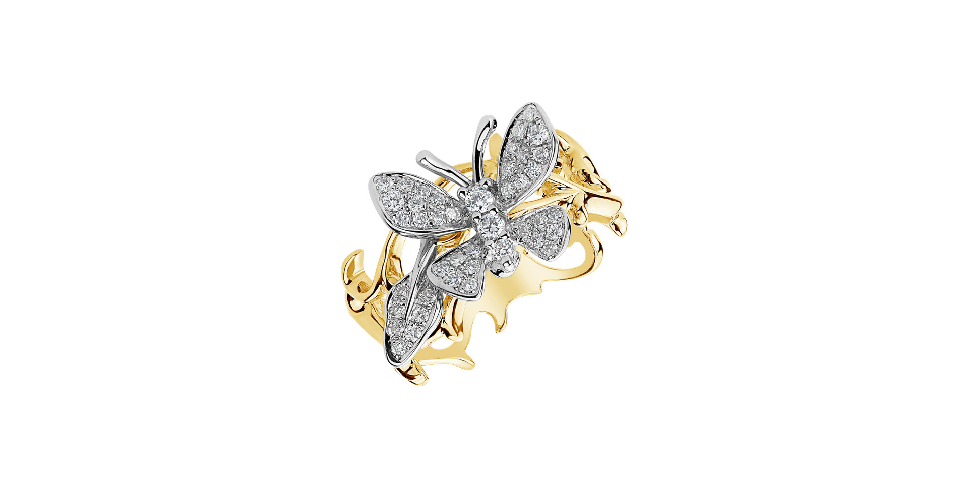 Diamond ring Lush Butterfly