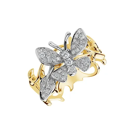 Diamond ring Lush Butterfly