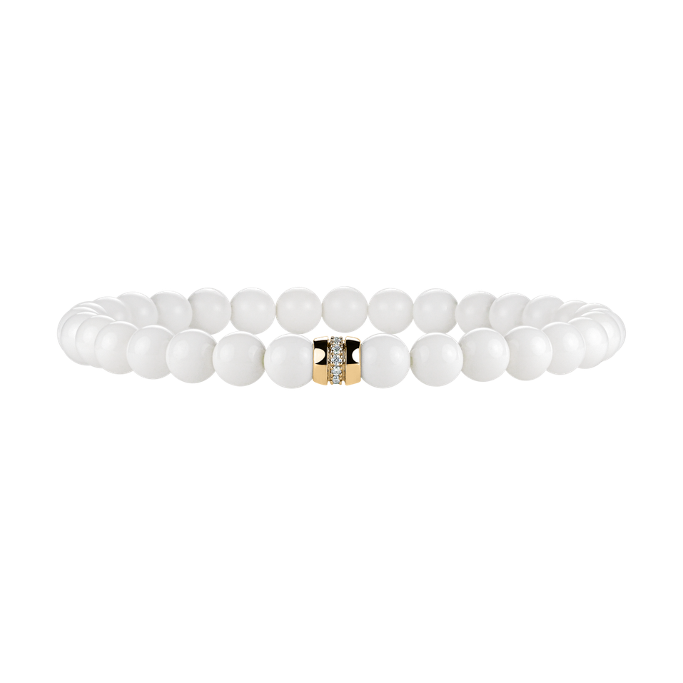 Diamond braclet with Agate Oracle