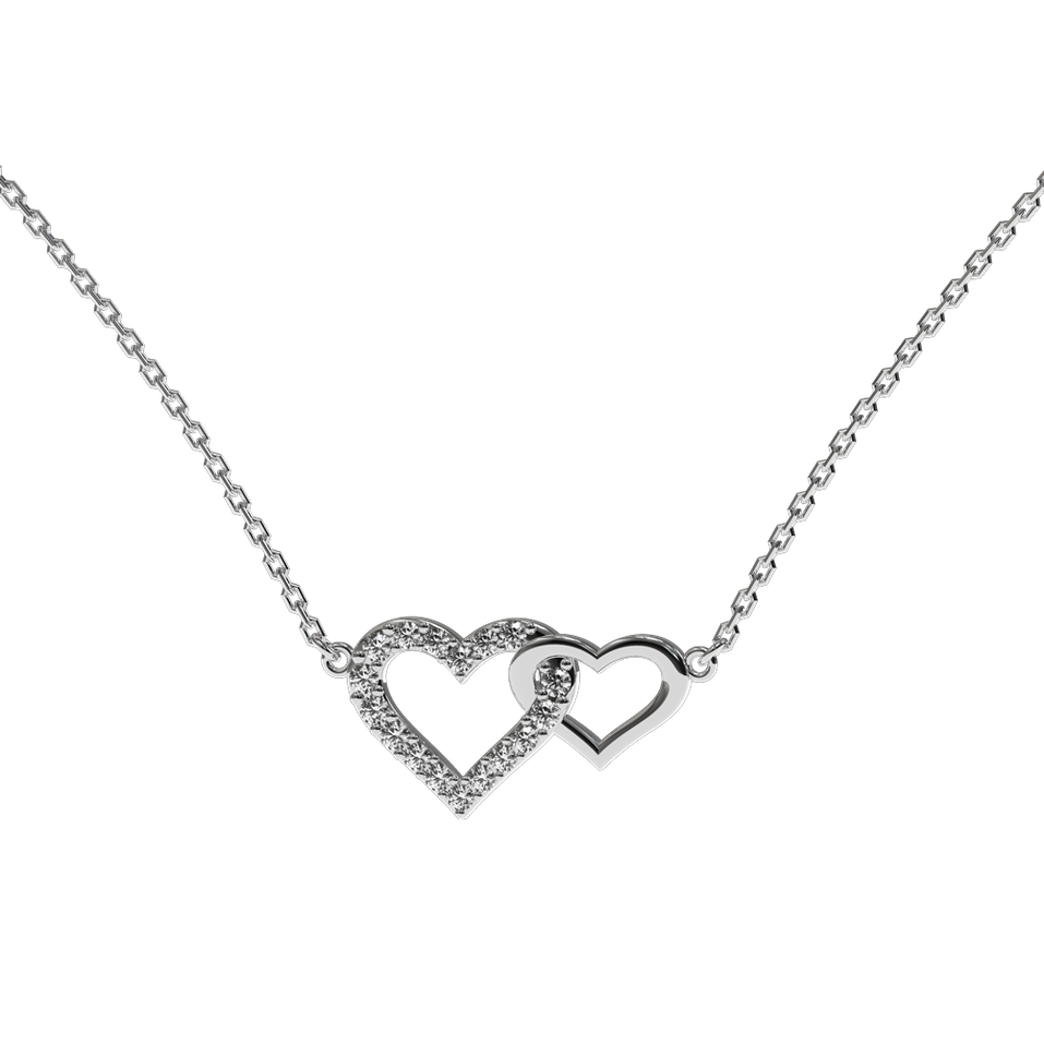Diamond necklace Precious Hearts