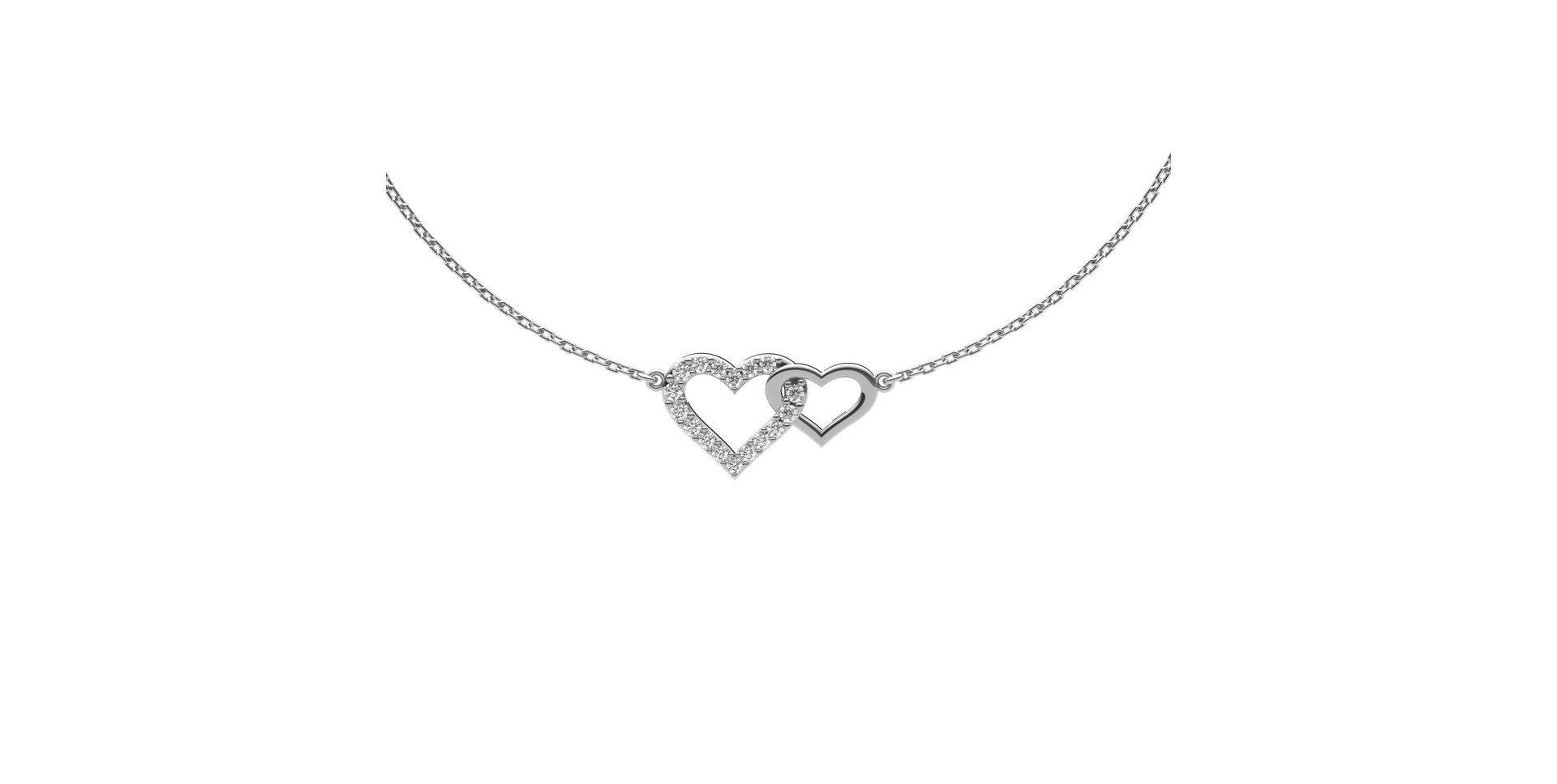 Diamond bracelet Hearts