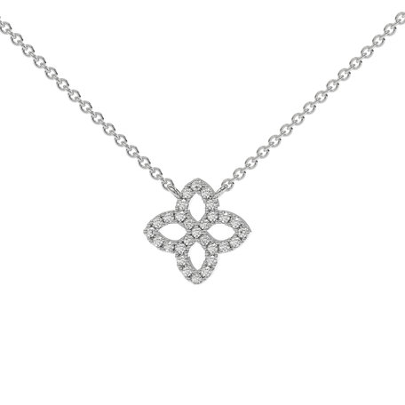 Diamond necklace Glamorous Petals