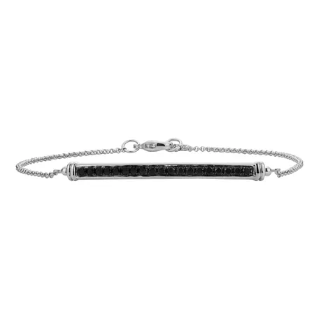 Bracelet with black diamonds Line