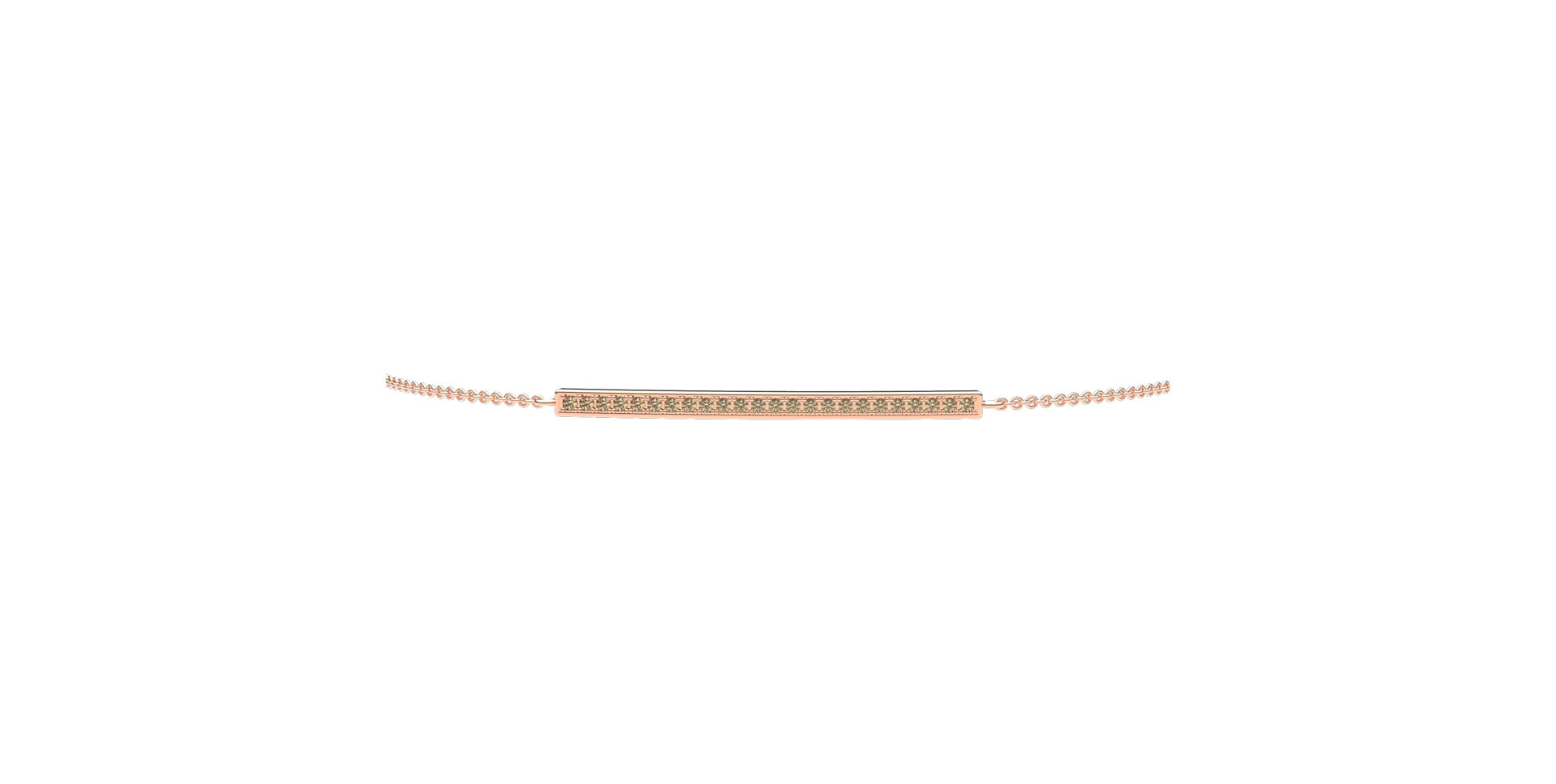 Bracelet with brown diamonds Line