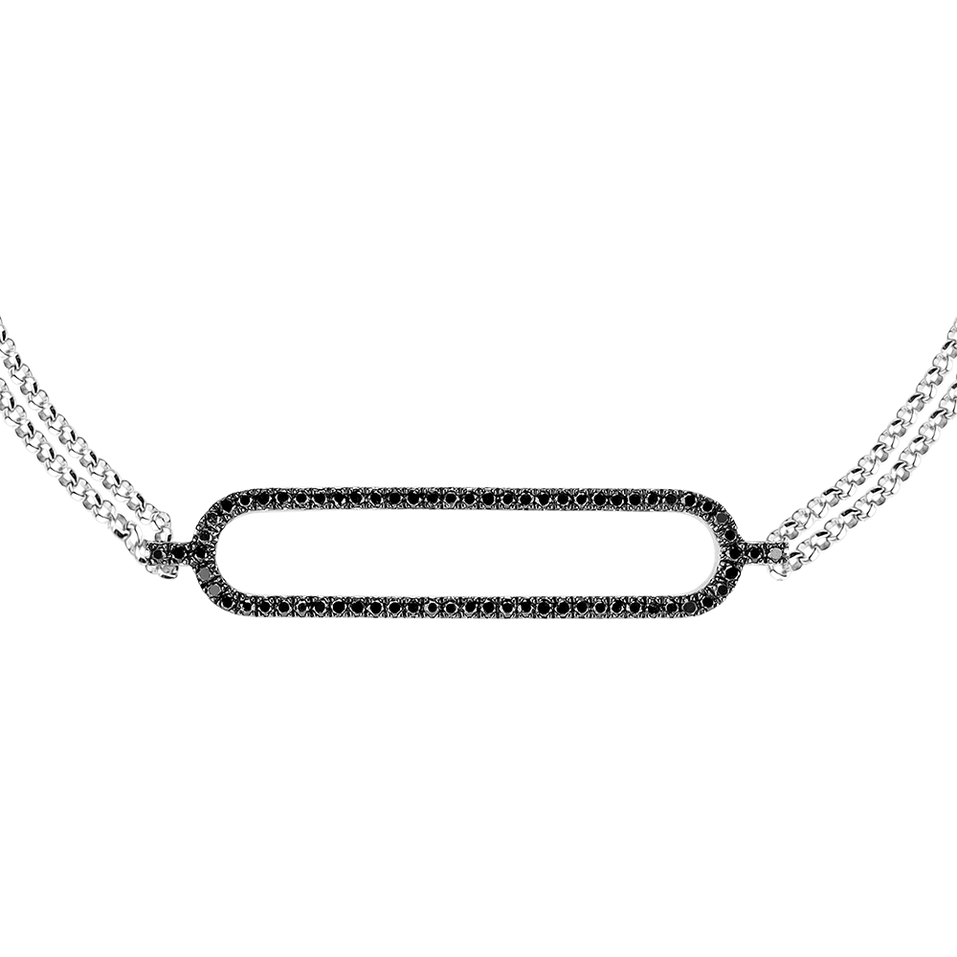 Bracelet with black diamonds Dazzle
