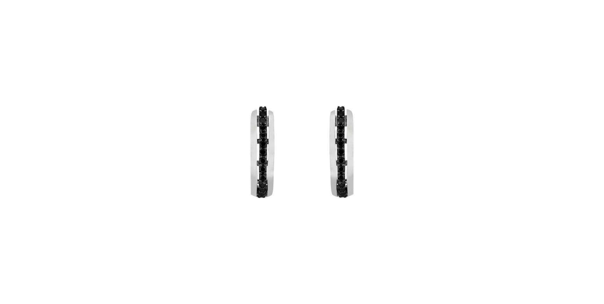 Earrings with black diamonds Pure Soul