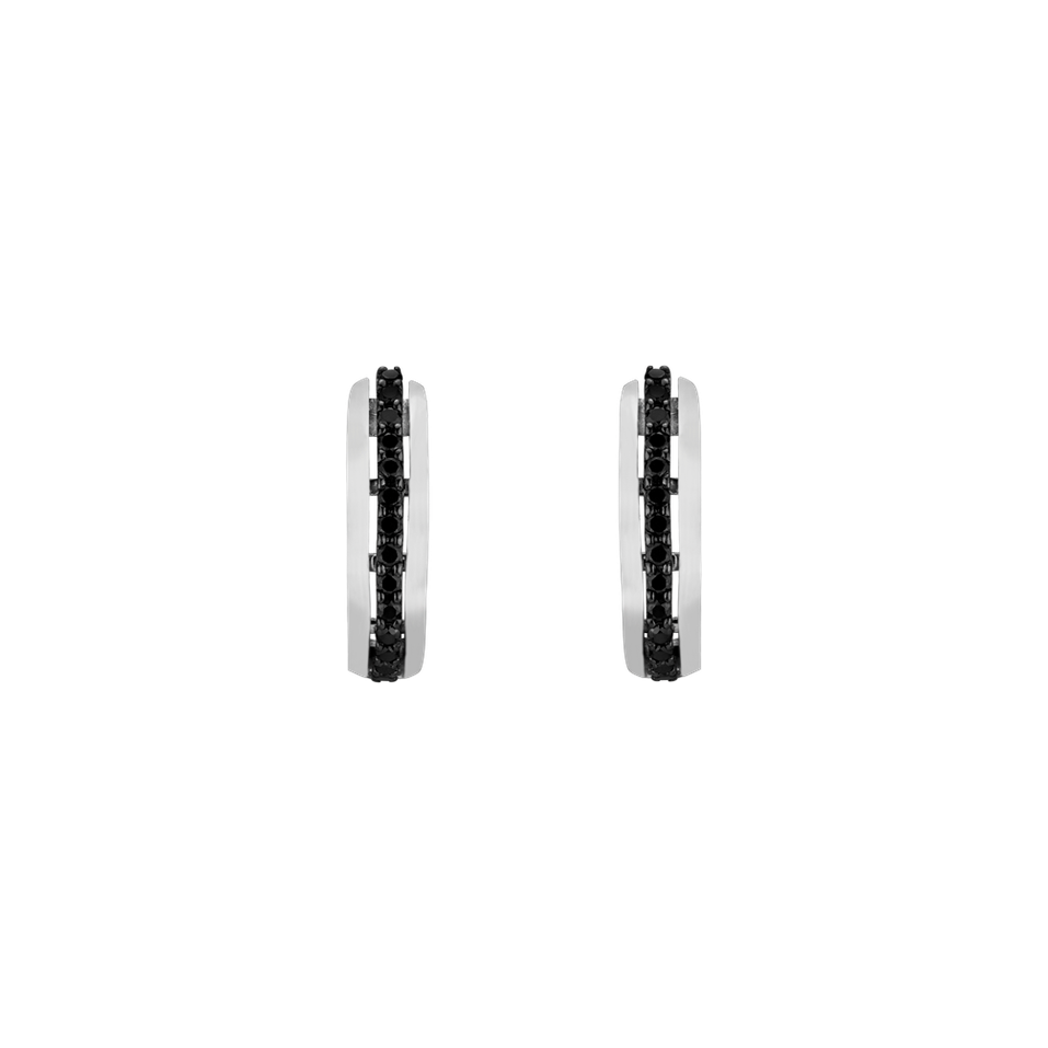 Earrings with black diamonds Pure Soul