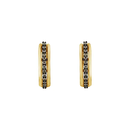 Earrings with brown diamonds Pure Soul