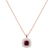 Diamond pendant with Rhodolite Gem Majesty2