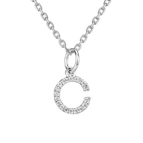 Diamond pendant Line Glitter  C