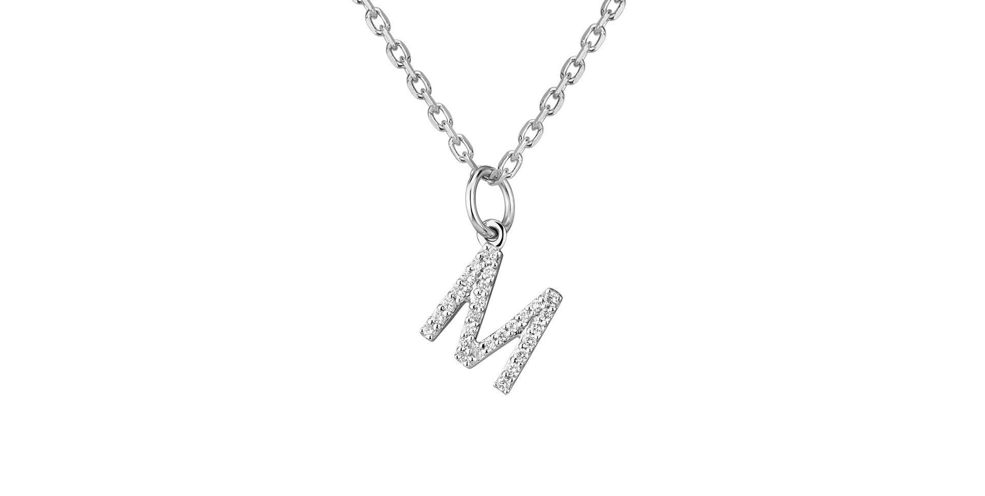 Diamond pendant Line Glitter  M