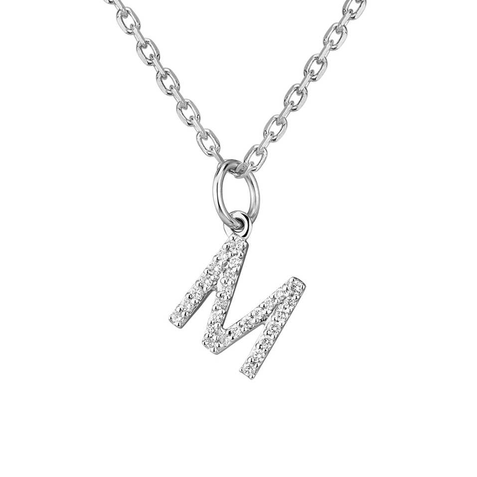 Diamond pendant Line Glitter  M