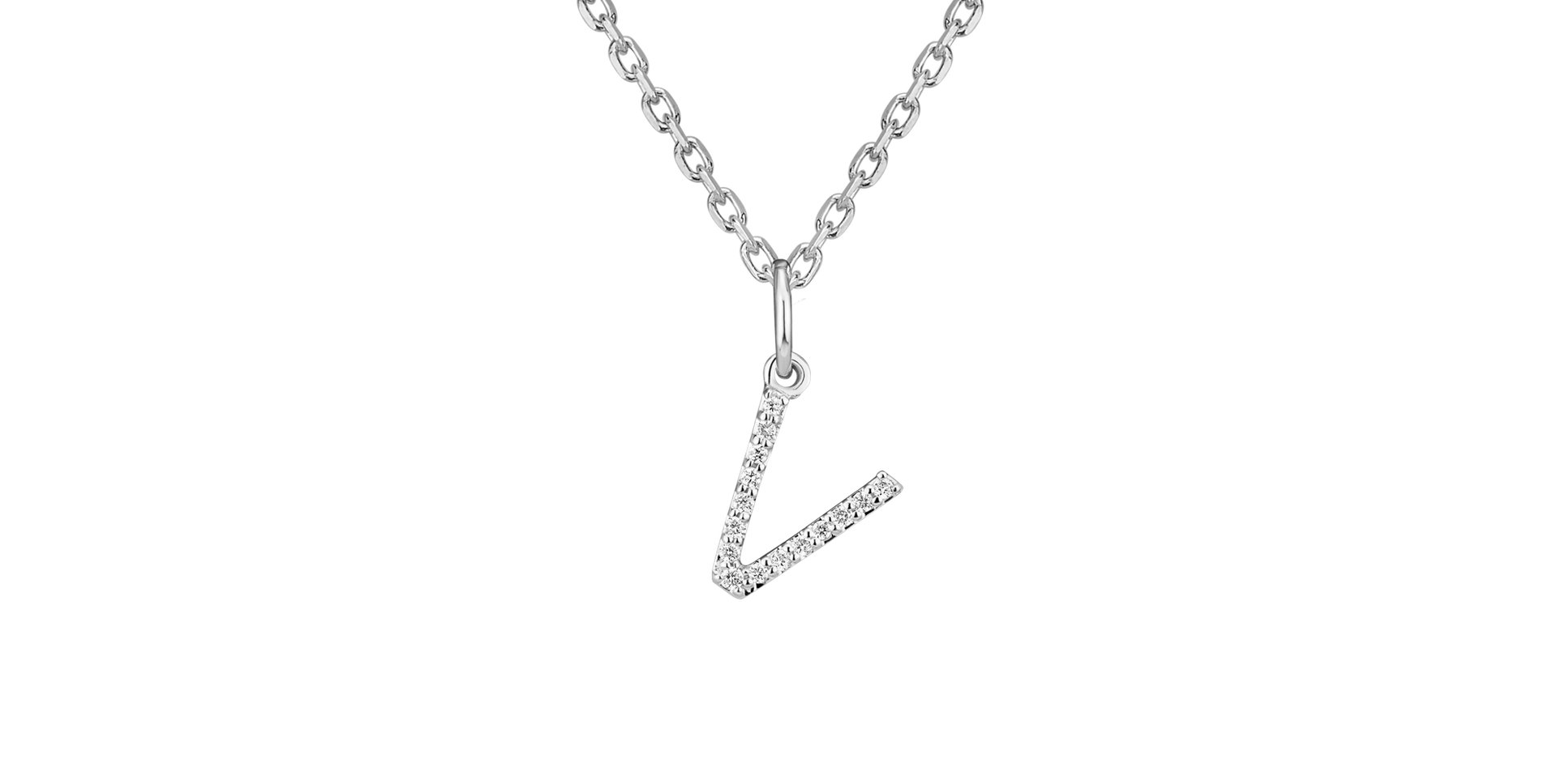 Diamond pendant Line Glitter  V
