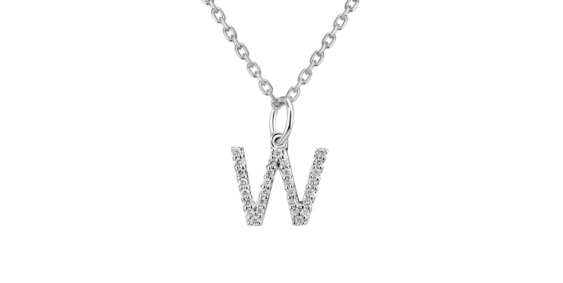 Diamond pendant Line Glitter  W