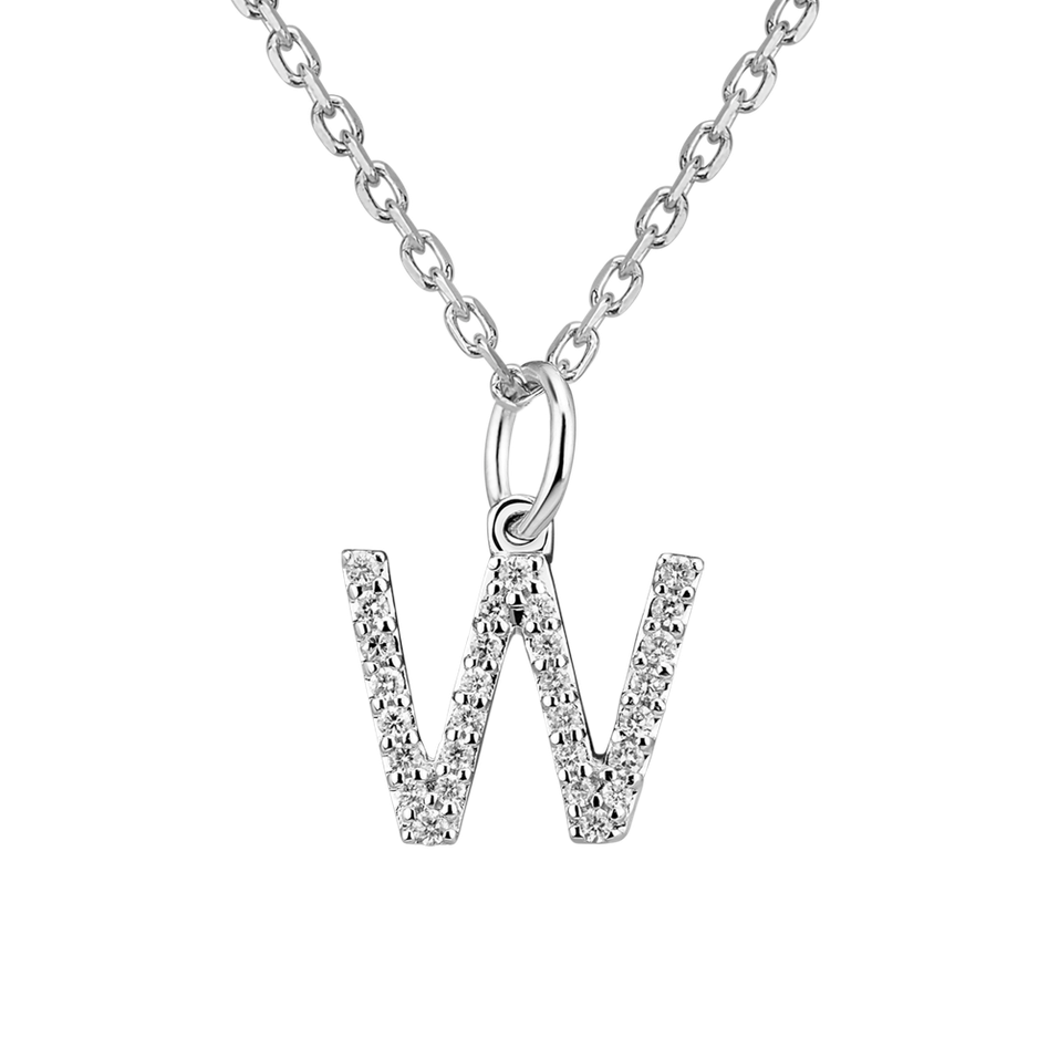 Diamond pendant Line Glitter  W