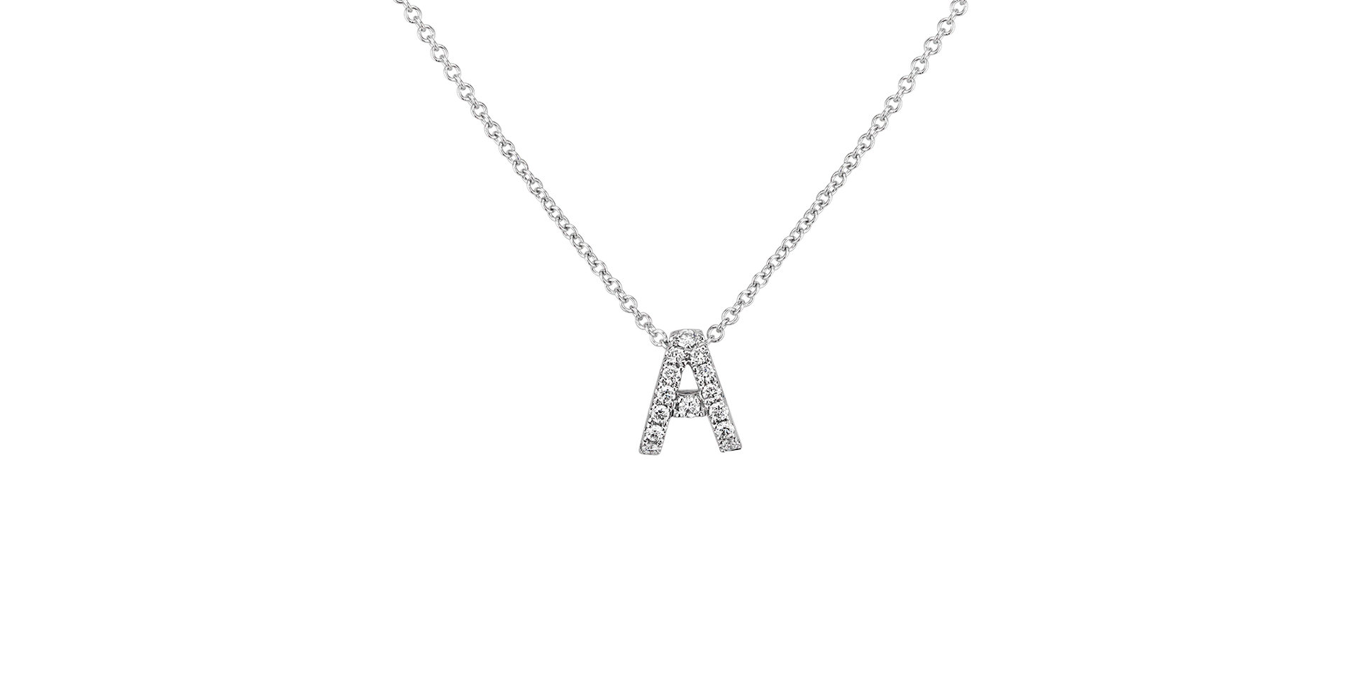 Diamond necklace Diamond Letter