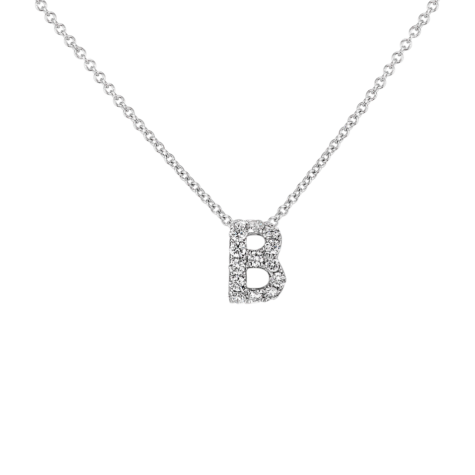 Diamond necklace Diamond Letter