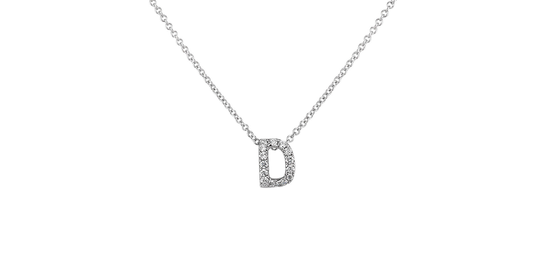 Diamond necklace Diamond Letter