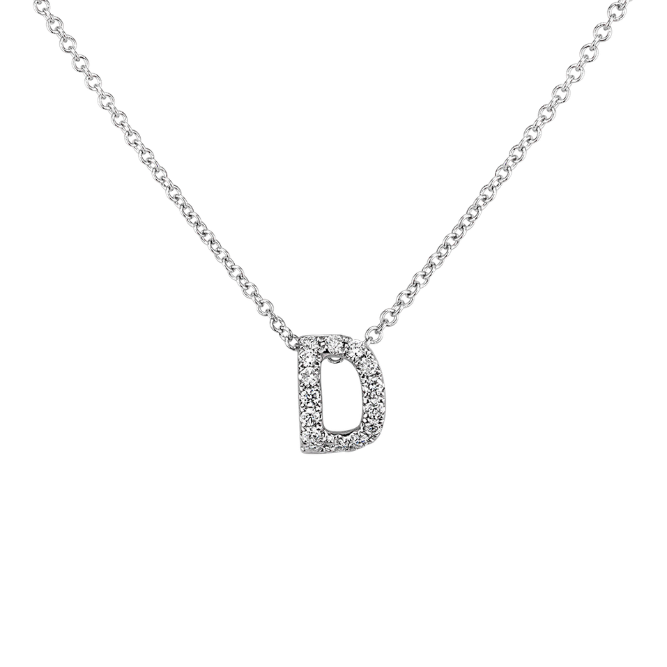 Diamond necklace Diamond Letter