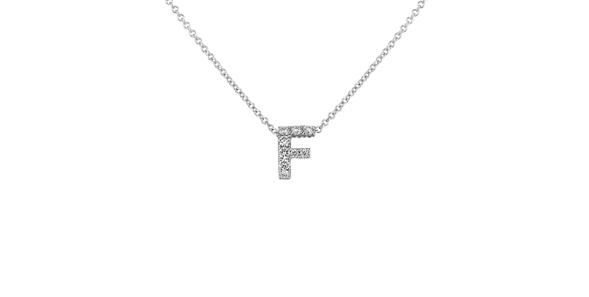 Diamond necklace Diamond Letter