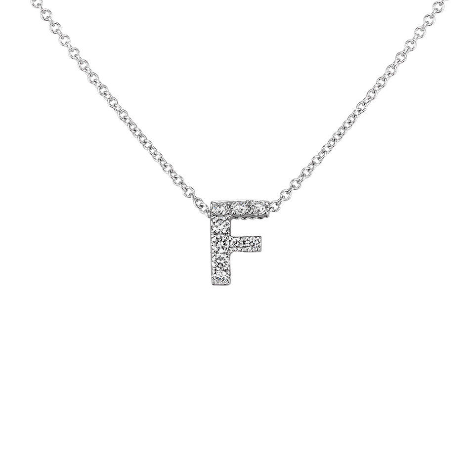 Diamond necklace Diamond Letter