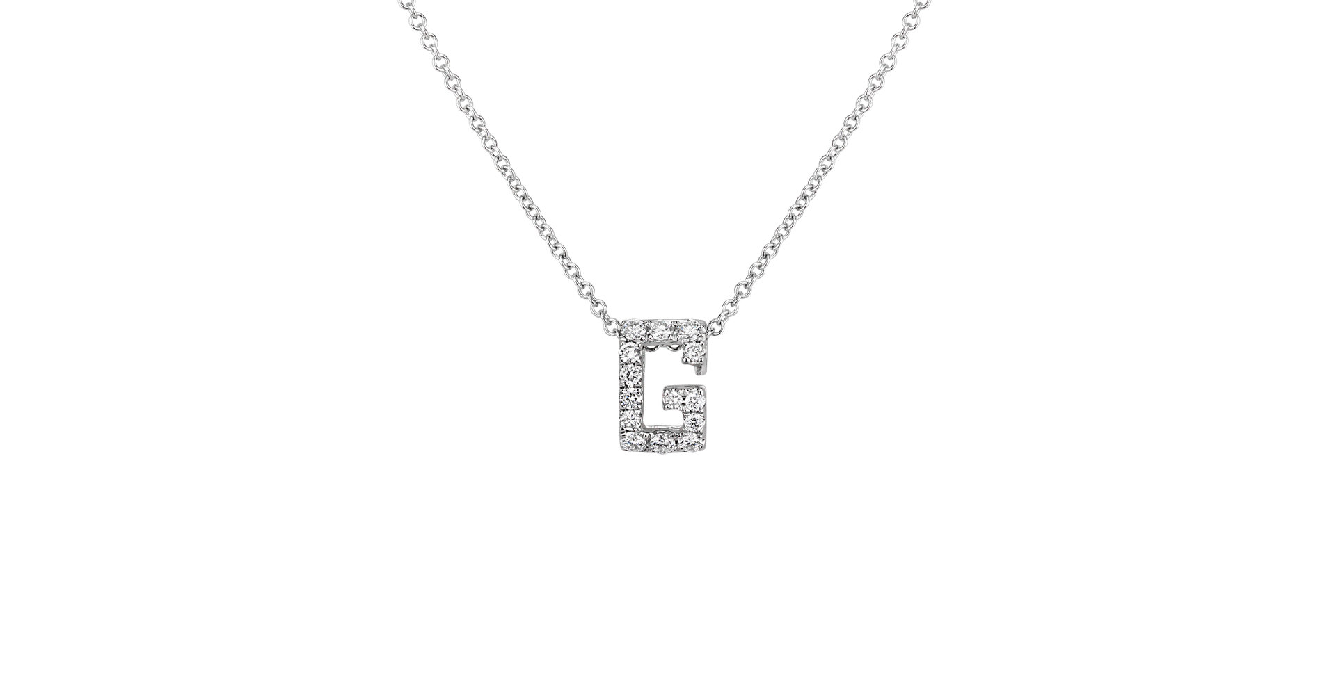 Diamond necklace Diamond Letter