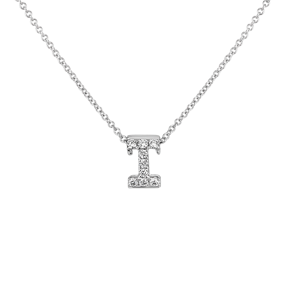 Diamond necklace Diamond Letter