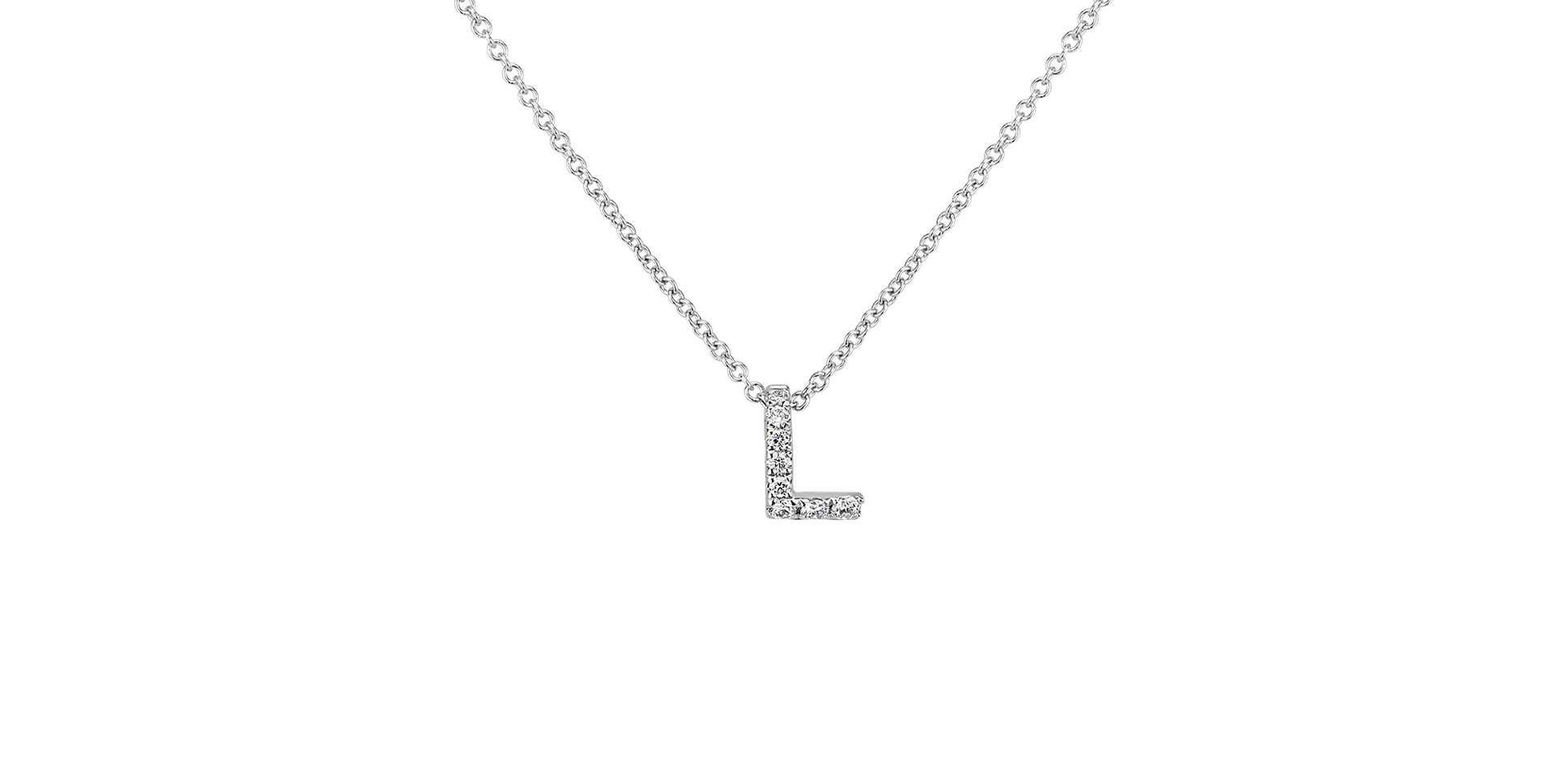 Diamond necklace Diamond Letter