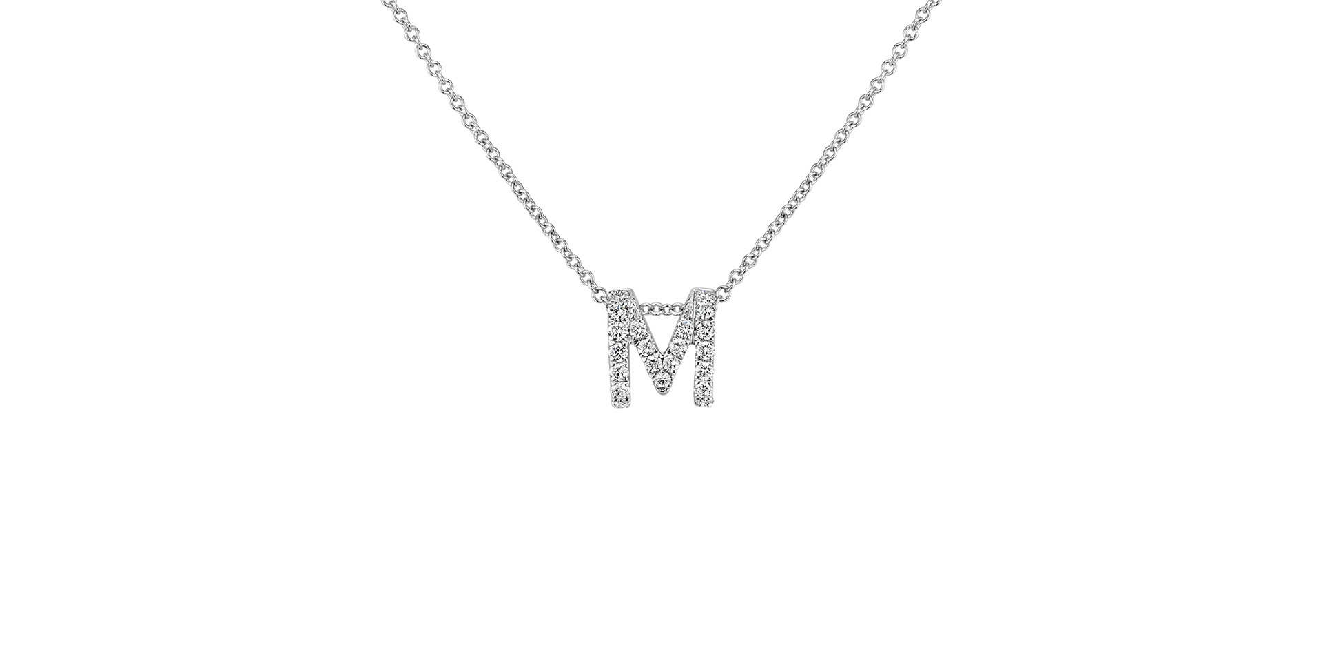 Diamond necklace Diamond Letter