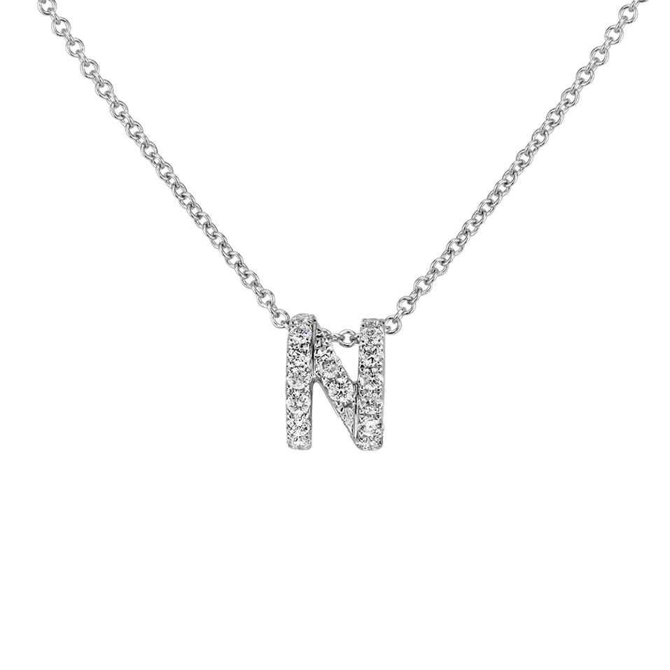 Diamond necklace Diamond Letter