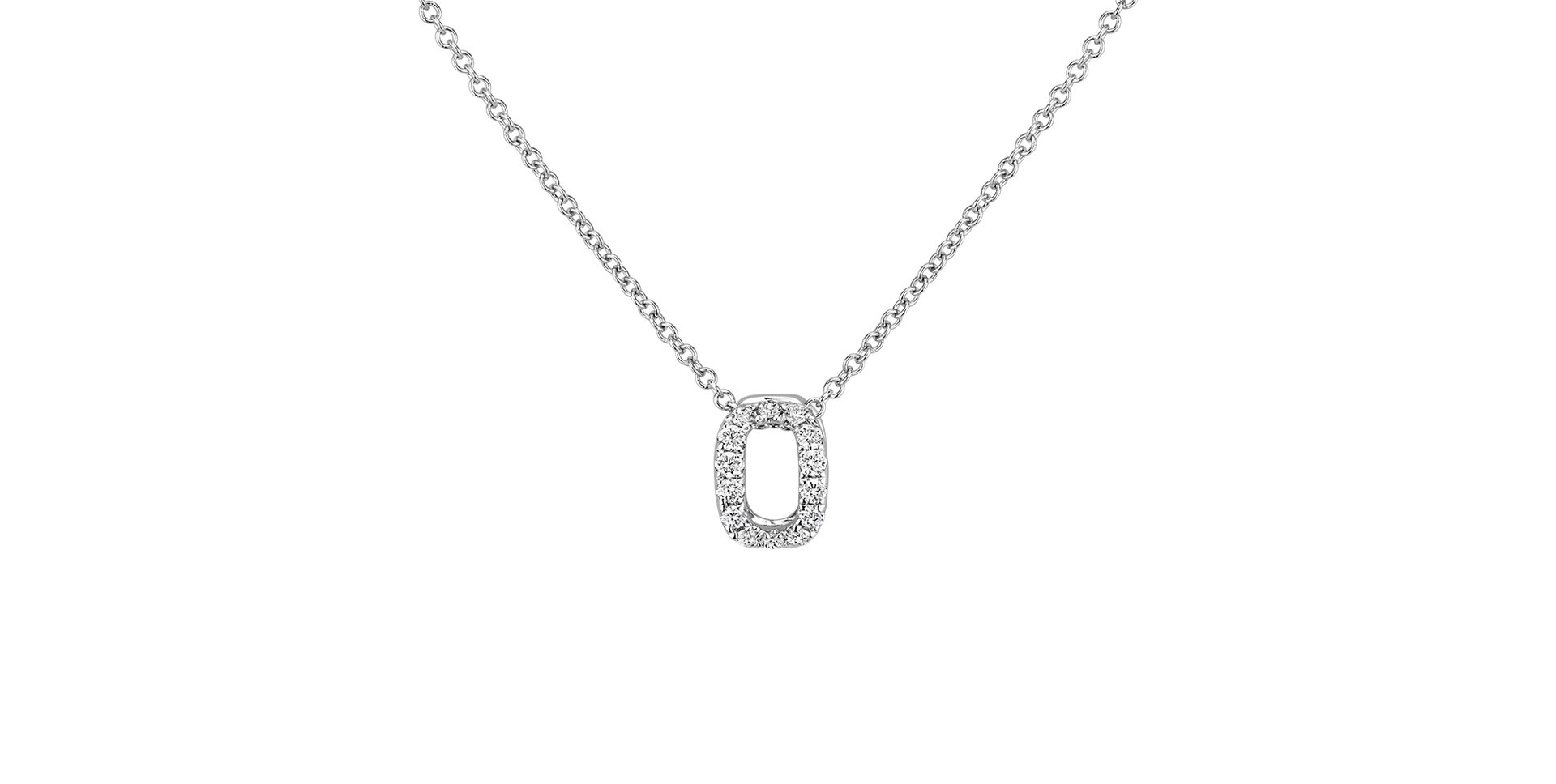 Diamond necklace Diamond Letter