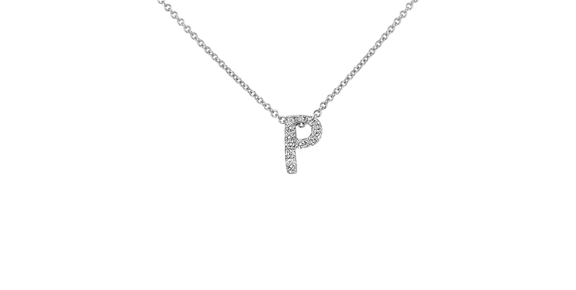 Diamond necklace Diamond Letter