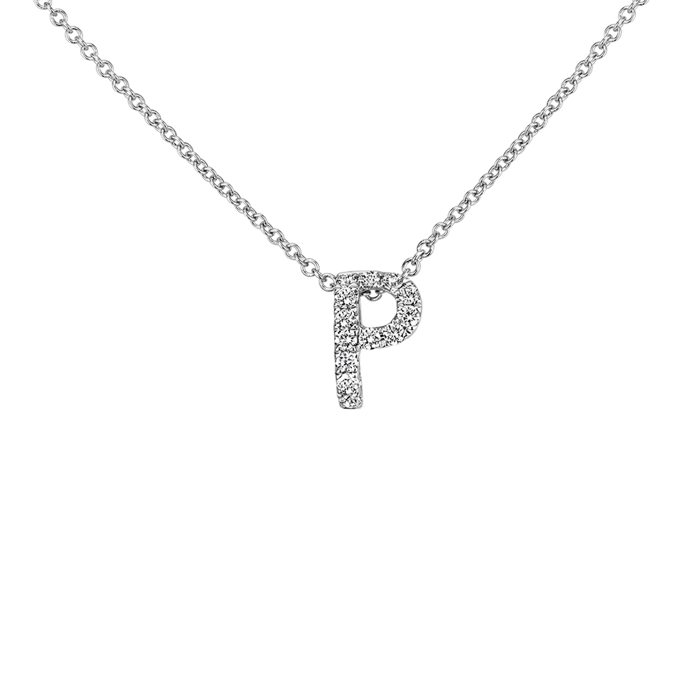 Diamond necklace Diamond Letter