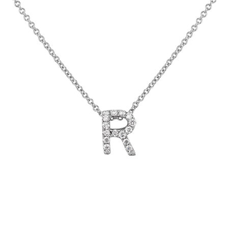 Diamond necklace Diamond Letter