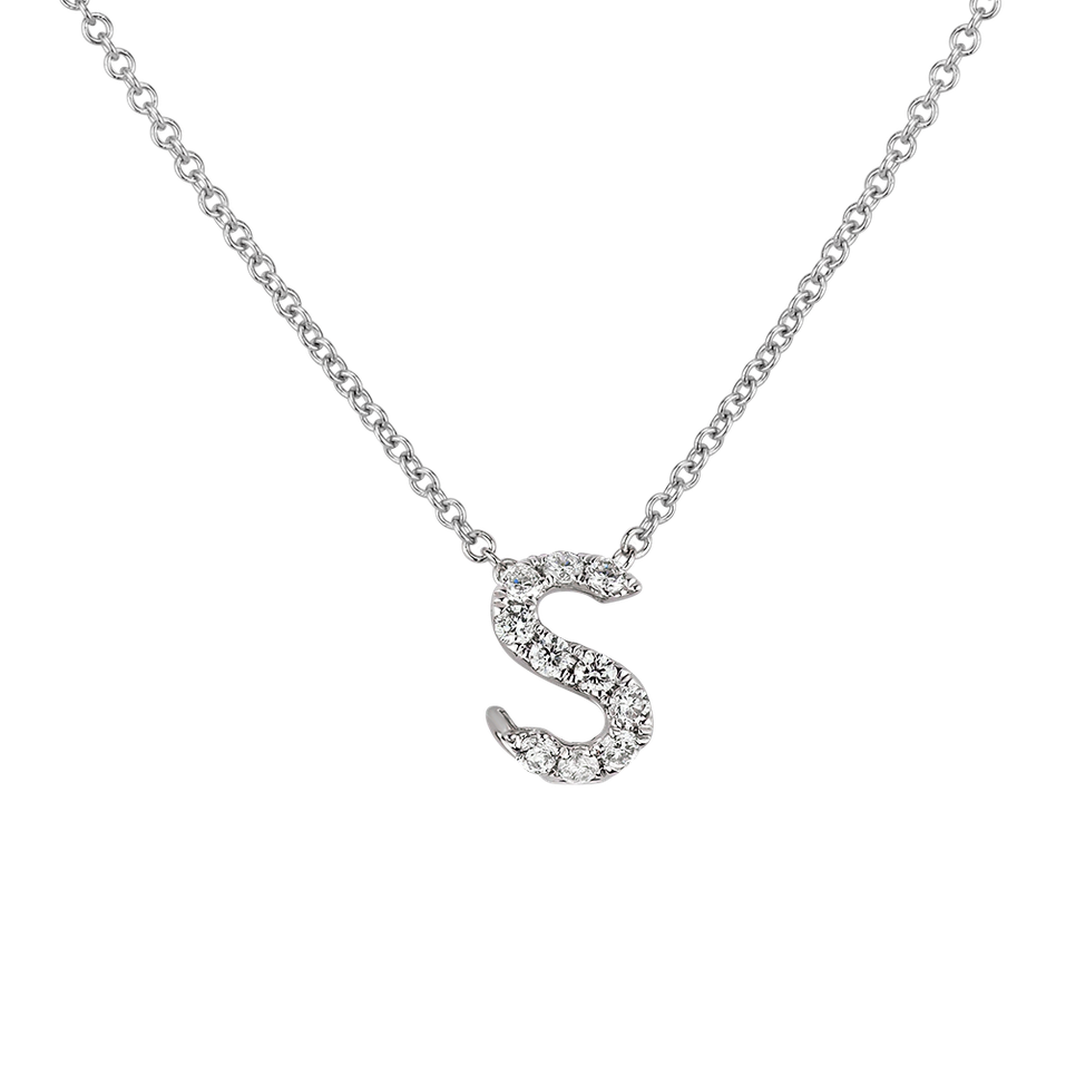 Diamond necklace Diamond Letter