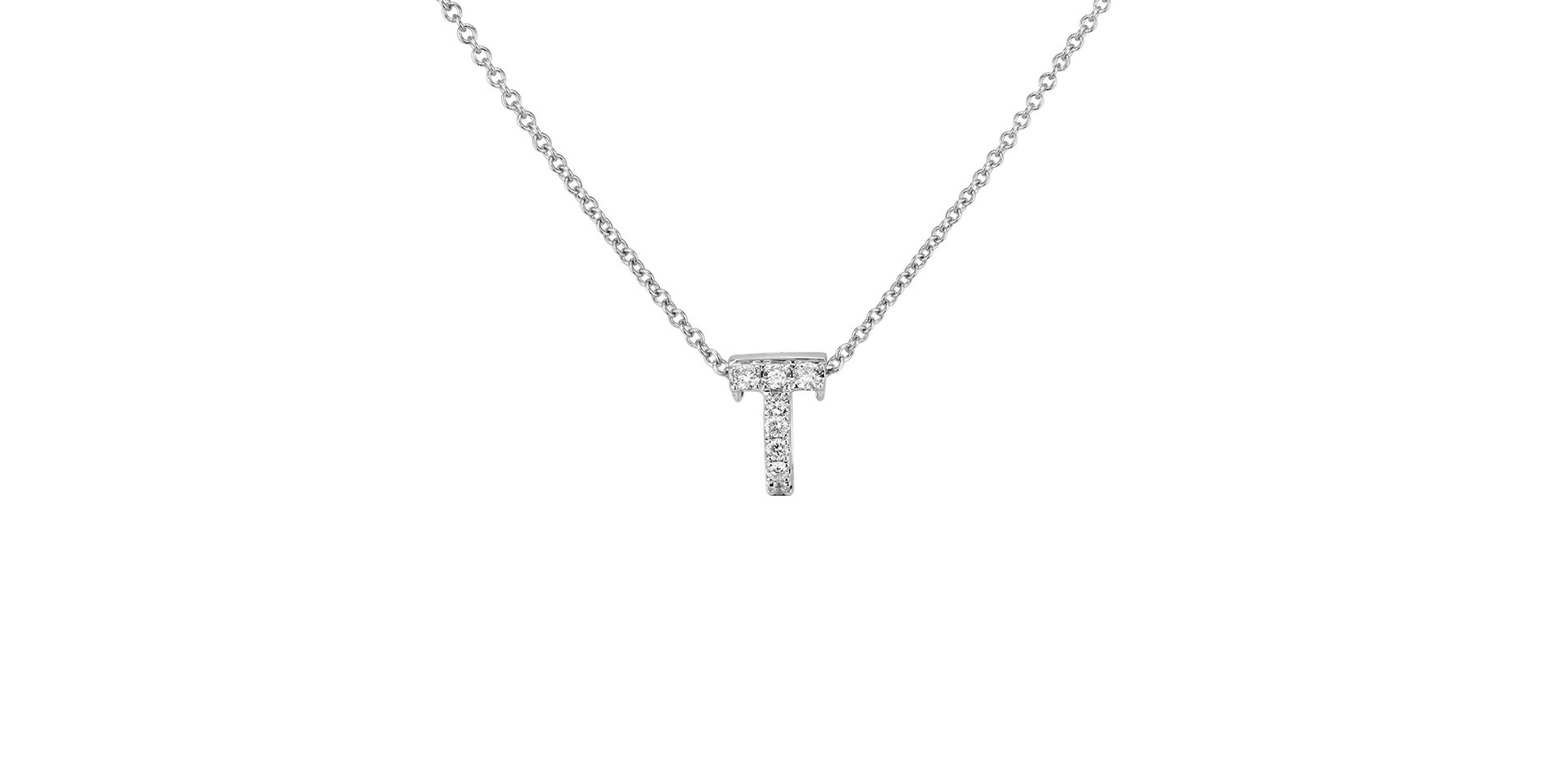 Diamond necklace Diamond Letter