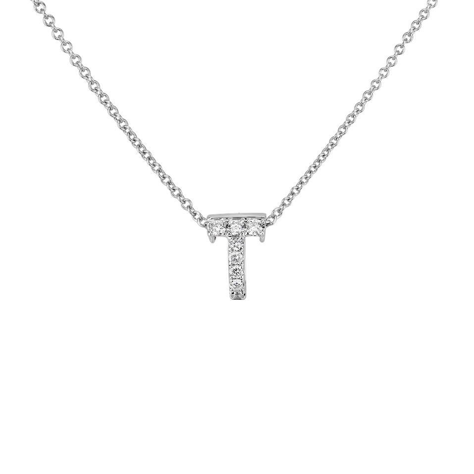 Diamond necklace Diamond Letter