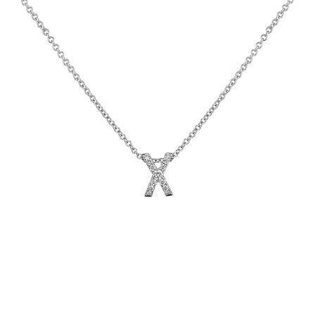 Diamond necklace Diamond Letter