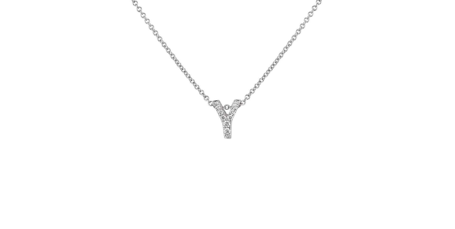 Diamond necklace Diamond Letter
