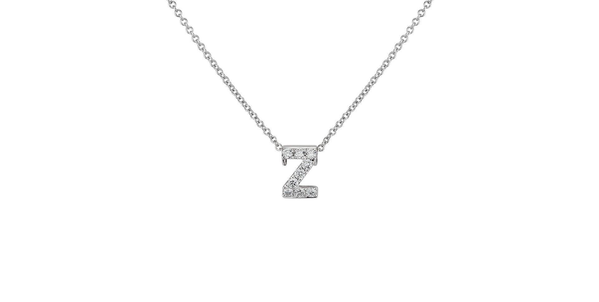 Diamond necklace Diamond Letter