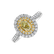 Ring with yellow and white diamonds Sun Galaxy2