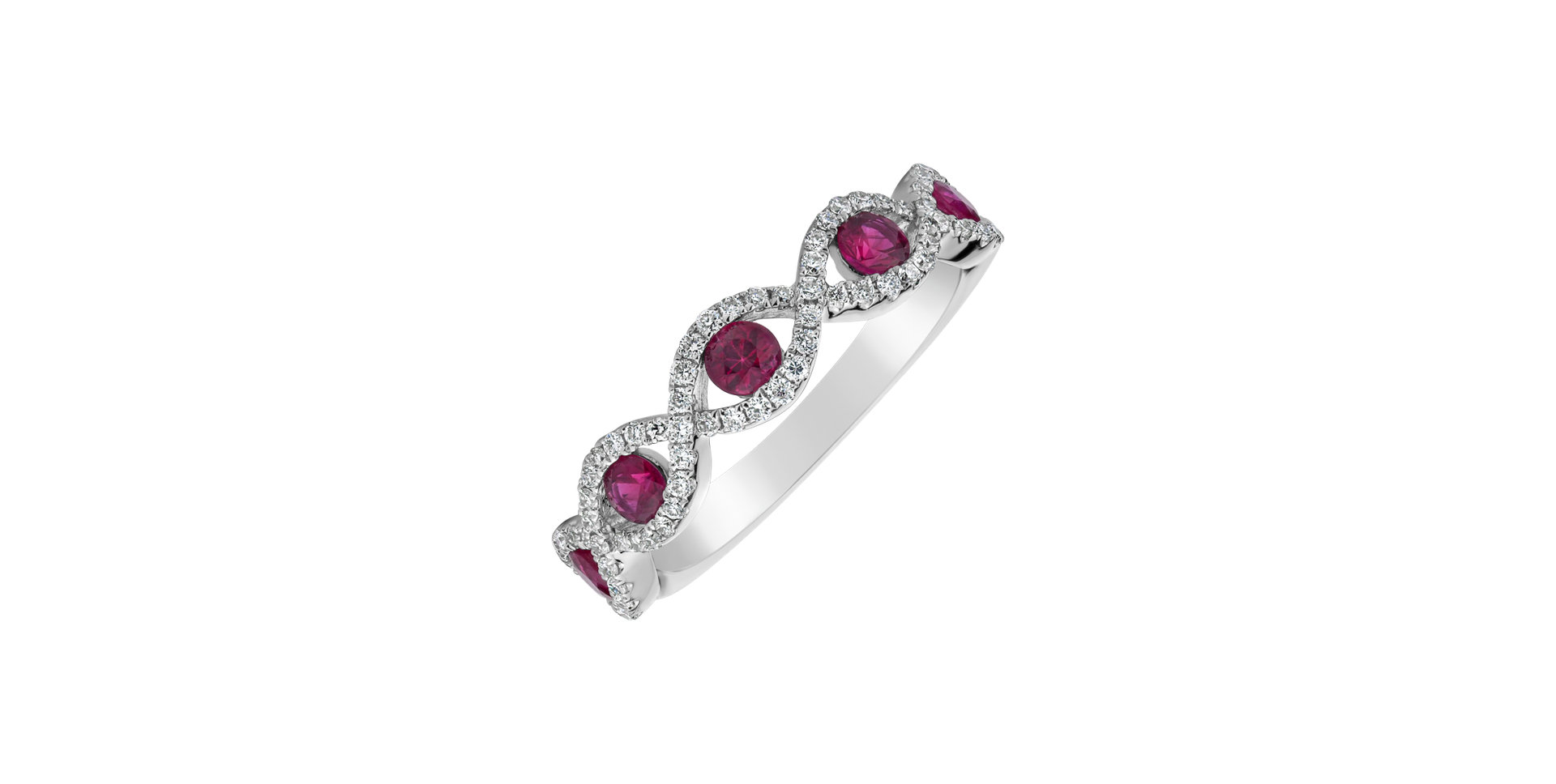Diamond ring with Ruby Lex