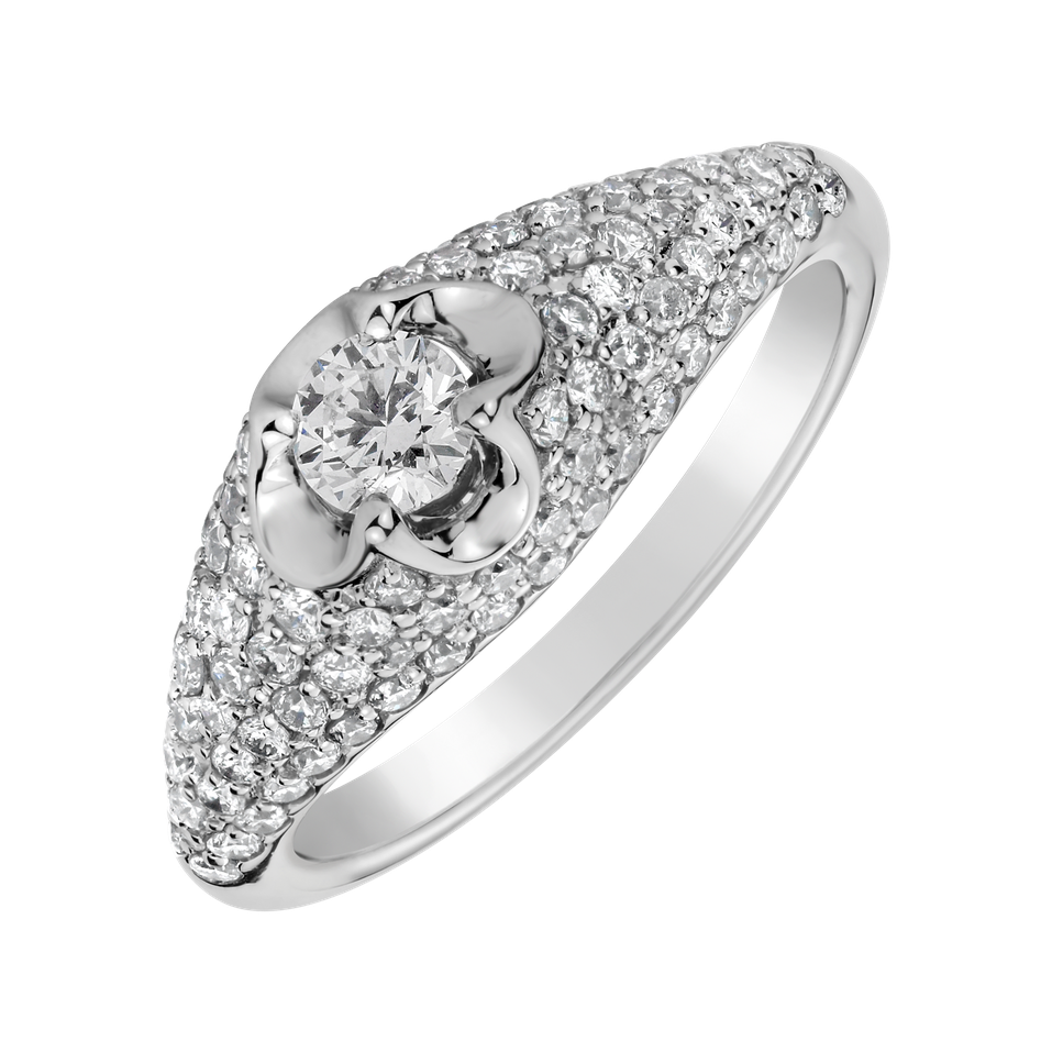 Diamond ring Deluxe Quatrefoil