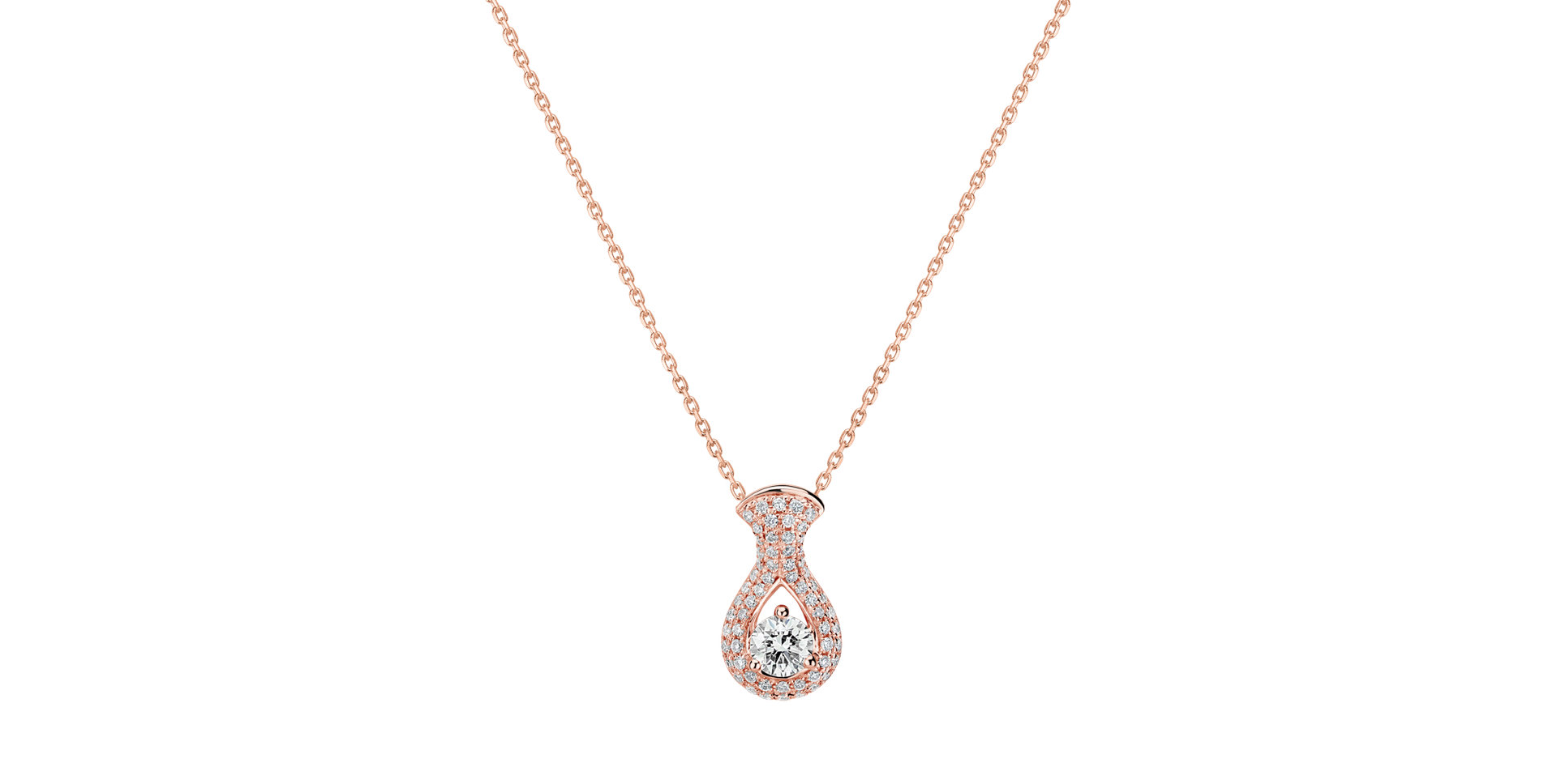 Diamond pendant Glittering Drop