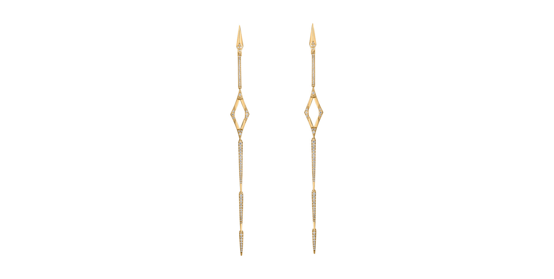 Diamond earrings Charming Spear
