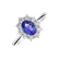 Diamond ring with Tanzanite Princess Joy2