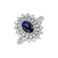 Diamond ring with Sapphire Ramona2